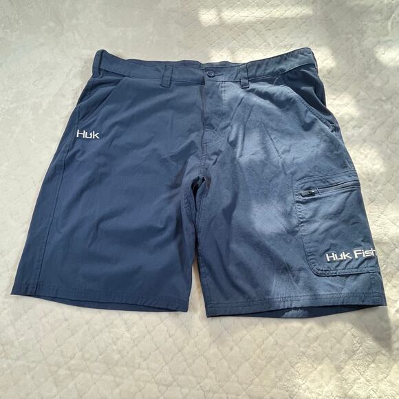 Huk Men's NXTLVL Next Level 10.5" Shorts blue - size XXL - Picture 1 of 8